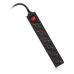 Сетевой фильтр питания REAL-EL RS-6 Protect M 1.8m, black Фото 9