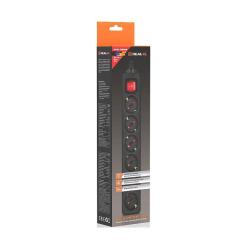 Сетевой фильтр питания REAL-EL RS-6 Protect M 1.8m, black Фото 10