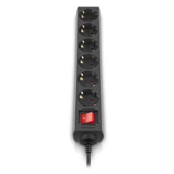 Сетевой фильтр питания REAL-EL RS-6 Protect M 1.8m, black Фото 2