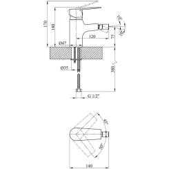 Смеситель Kroner Enzo-C020 Фото 6