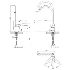 Смеситель Kroner Odra-C032WHI Фото 6