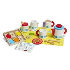 Игровой набор Melissa&Doug Дерев'яний набір Чайний сервіз Фото