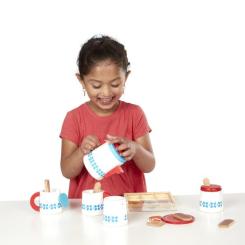 Игровой набор Melissa&Doug Дерев'яний набір Чайний сервіз Фото 2