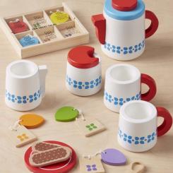 Игровой набор Melissa&Doug Дерев'яний набір Чайний сервіз Фото 3