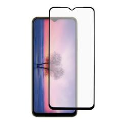 Стекло защитное Dengos Full Glue Oppo A17 black frame Фото 1