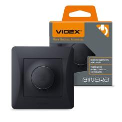 Светорегулятор Videx BINERA 600Вт черный граф Фото 3