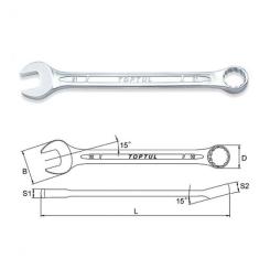 Ключ Toptul комбинированный 21мм Фото 1