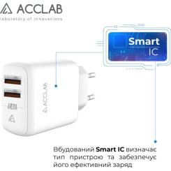 Зарядное устройство ACCLAB AL-TC224 2хUSB 5В/2,4A/12W Фото 3