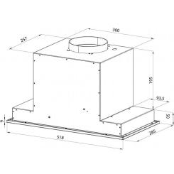 Вытяжка кухонная Pyramida ABH 52 DD (800) IX Фото 4