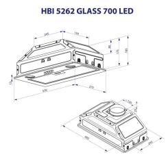 Вытяжка кухонная Minola HBI 5262 WH GLASS 700 LED Фото 9