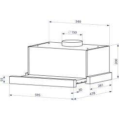 Вытяжка кухонная Minola HTLS 6234 BL 700 LED GLASS Фото 10