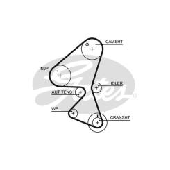 Комплект ремня ГРМ с помпой Gates KP15598XS Фото 1