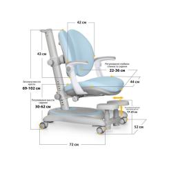 Детское кресло Mealux Ortoback Duo Plus Blue Фото 3