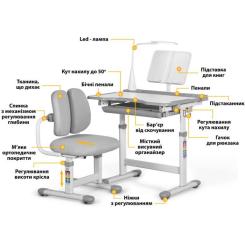 Парта со стулом Evo-kids BD-23 G Фото 1