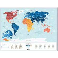 Скретч карта 1DEA.me Travel Map Holiday Lagoon World Фото 1