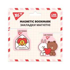 Закладки для книг Yes магнітні Line Friends, 2 шт Фото
