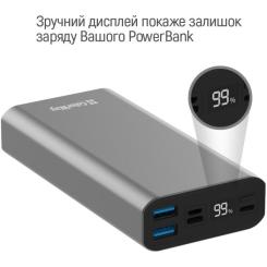 Батарея универсальная ColorWay 20 000 mAh PD/20W, QC/3.0, USB-C/Micro-USB/Lightni Фото 7