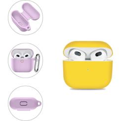 Чехол для наушников BeCover Silicon для Apple AirPods (3nd Gen) Yellow Фото 2