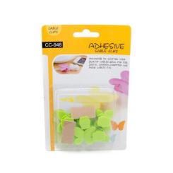 Держатель для кабеля Extradigital CC-948 Cable Clips butterfly, Green Фото 5