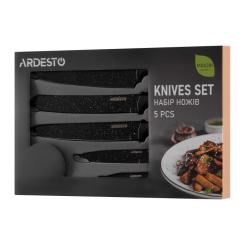 Набор ножей Ardesto Midori 5 предм Black Фото 6