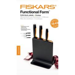 Набор ножей Fiskars Functional Form з чорною підставкою 3 шт Фото 2