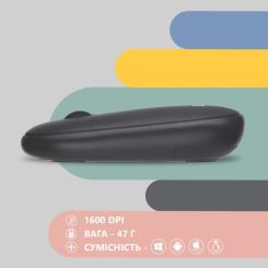 Мышка 2E MF300 Silent Wireless/Bluetooth Graphite Black Фото 5