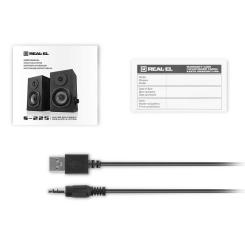 Акустическая система REAL-EL S-225 USB Black Фото 8