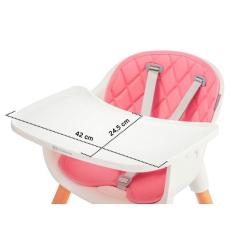 Стульчик для кормления Kinderkraft Sienna Pink Фото 9