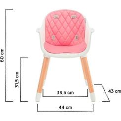 Стульчик для кормления Kinderkraft Sienna Pink Фото 10