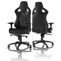 Кресло игровое Noblechairs Epic Series Real Leather Black Фото 3