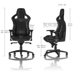 Кресло игровое Noblechairs Epic Series Real Leather Black Фото 7
