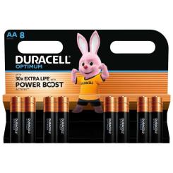 Батарейка Duracell Optimum AA лужні 8 шт. в упаковці Фото 1