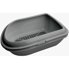 Туалет для кошек AnimAll CNR-130 із сіткою сірий Фото
