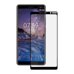 Стекло защитное PowerPlant Full screen Nokia 7 Plus, Black Фото