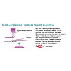 Ручка гелевая UNI Signo Gelstick зелений 0,7 мм Фото 1