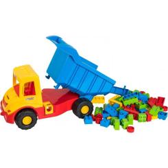 Спецтехника Tigres "Multi truck" вантажівка з конструктором жовтий Фото 1