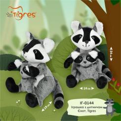 Мягкая игрушка Tigres Єнот з дитинчам Фото 2