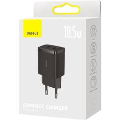 Зарядное устройство Baseus Compact Charger 2U Black Фото 7