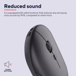 Мышка Trust Puck Wireless/Bluetooth Silent Black Фото 8