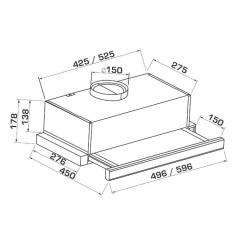 Вытяжка кухонная GRANADO Telde 602-700 white Фото 7
