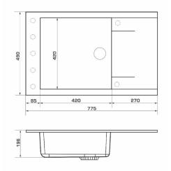 Мойка кухонная GRANADO Almeria white Фото 5
