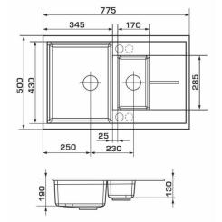 Мойка кухонная GRANADO LEON white Фото 5