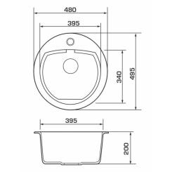 Мойка кухонная GRANADO LUGO gris Фото 5