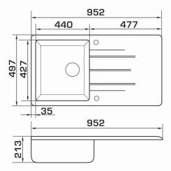 Мойка кухонная GRANADO MORA terra Фото 5