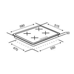 Варочная поверхность Ventolux HG640-MA3 S (BK) Фото 6