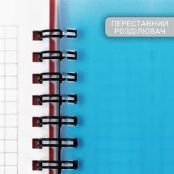 Блокнот Optima ExpressViolet, B6 з розділювачами 100 аркушів, клі Фото 2