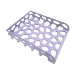 Лоток для бумаг Optima горизонтальный пластик, сиреневый Фото