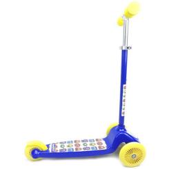 Самокат Bimbo Bike Monsters 12` с регулировкой высоты Сине-желтый Фото 1