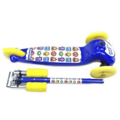 Самокат Bimbo Bike Monsters 12` с регулировкой высоты Сине-желтый Фото 4