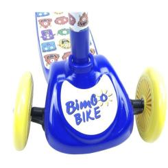 Самокат Bimbo Bike Monsters 12` с регулировкой высоты Сине-желтый Фото 7